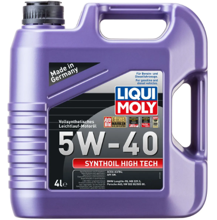 Envase de aceite LIQUI MOLY LIQUI MOLY Synthoil Energy 5W-40 FULL SINTETICO - GL 4LT grado N/A - Lubricentro Piloto